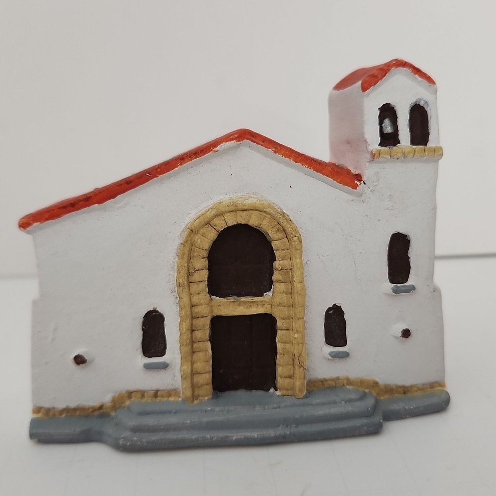Ceramic Model Saint Beatrice Parish Colombia Hand Painted